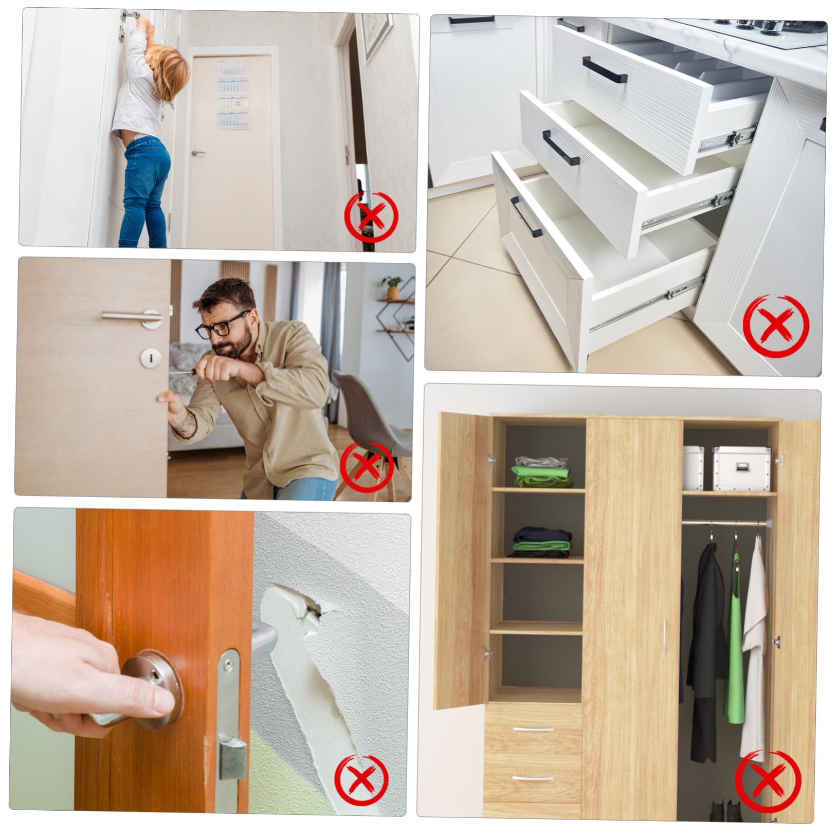 OSALADI 12stücke Magnetische Türverschlüsse Für Schranktüren Selbstklebende Möbelmagnete Für Und Kleiderschränke Installieren Kein Bohren Nötig