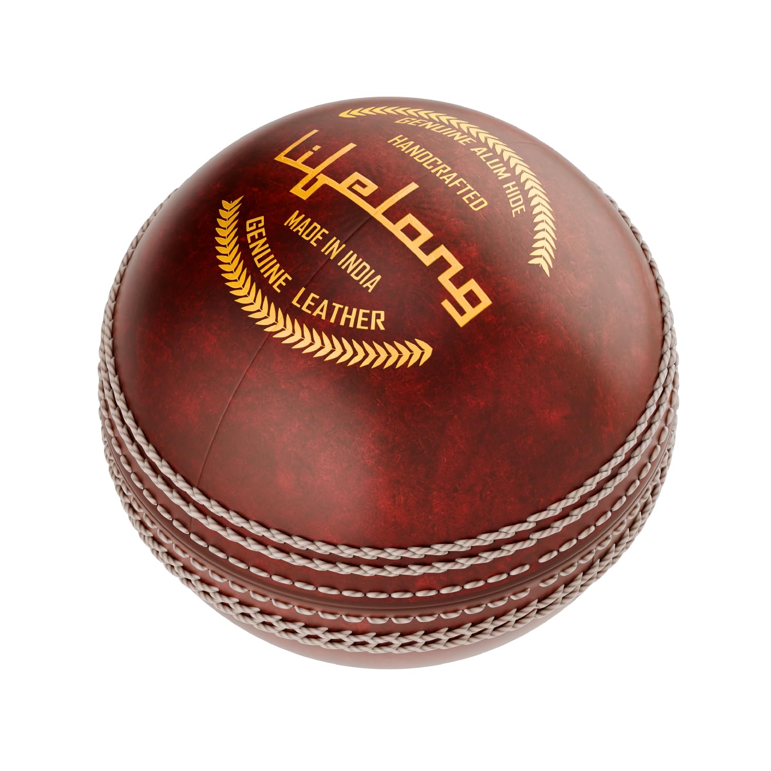 Lifelong Cricket Leather Ball | 4-Piece Hand-Stitched | Genuine Leather | Premium Lacquer Finish | High Abrasion Resistance | ICC Standard Weight 156g | Ideal for 20 Over Match & Training | Red-picture-18
