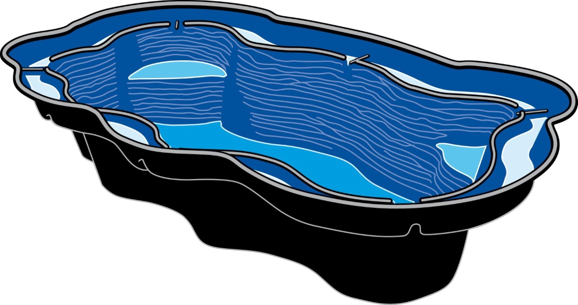 Ubbink Fertigteich Iris S IV 1.580 Liter Fassungsvermögen