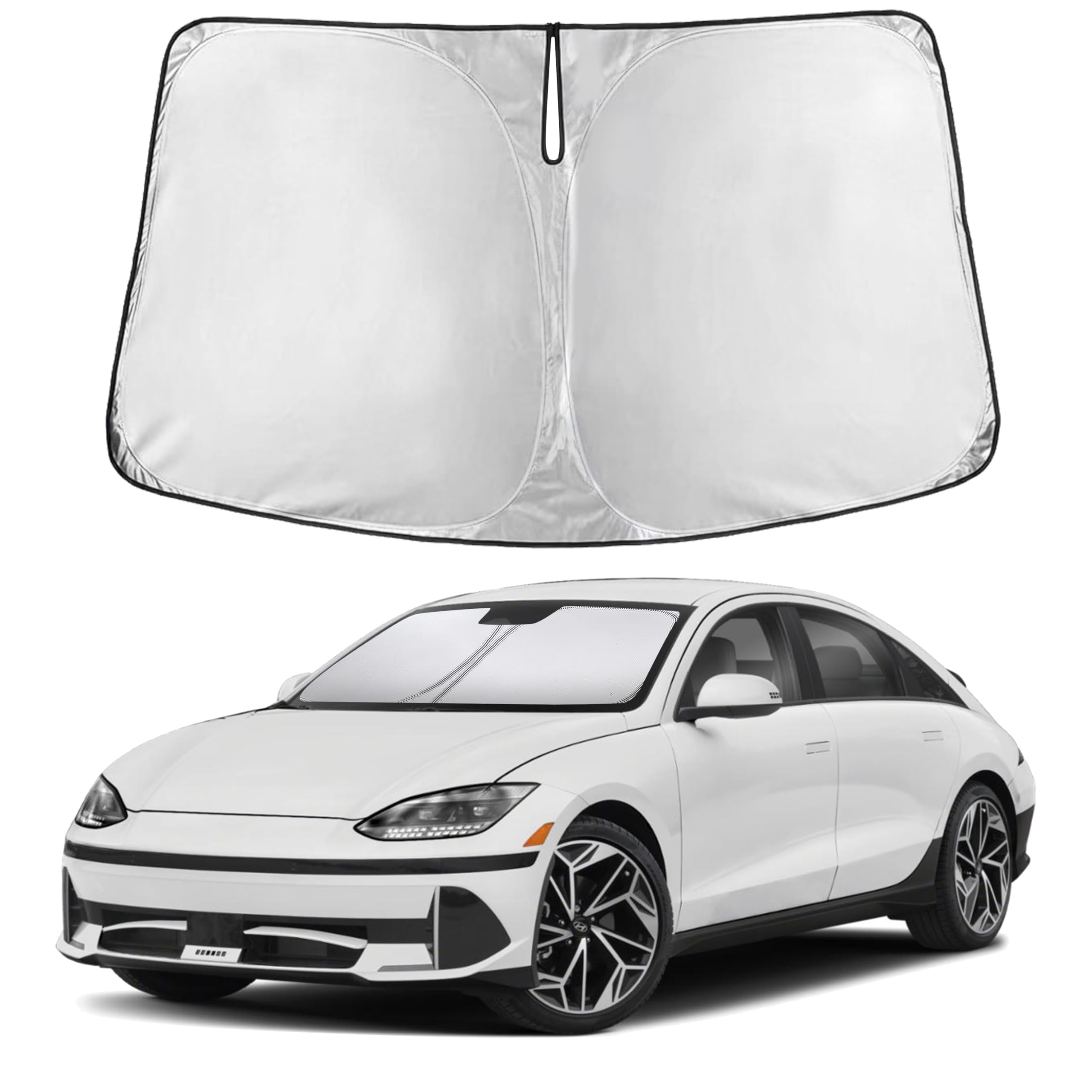 EcoNour Windshield Sun Shade Compatible for Hyundai Ioniq 6 2023–2025