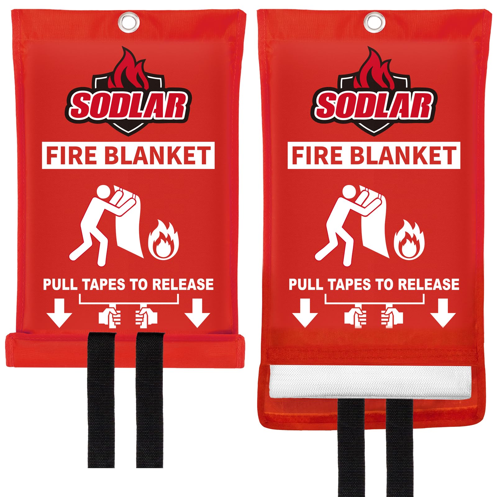 Manta ignífuga de emergencia para la cocina del hogar, 40 x 40 pulgadas, protección de seguridad ignífuga, manta ignífuga, kit esencial de supervivencia para acampar al aire libre, casa, coche,