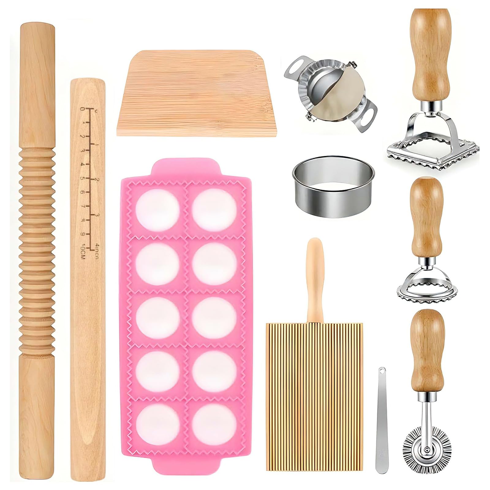 Kit fabrication pâtes maison en bois pour vos ateliers cuisine en famille