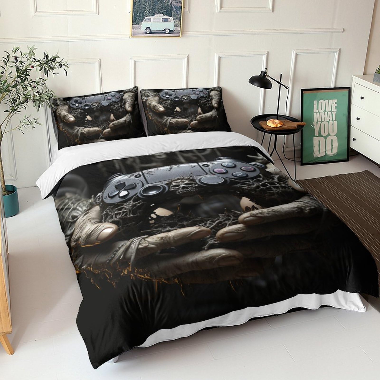 Housse de couette gnome punk gamer pour transformer la chambre des ados et enfants