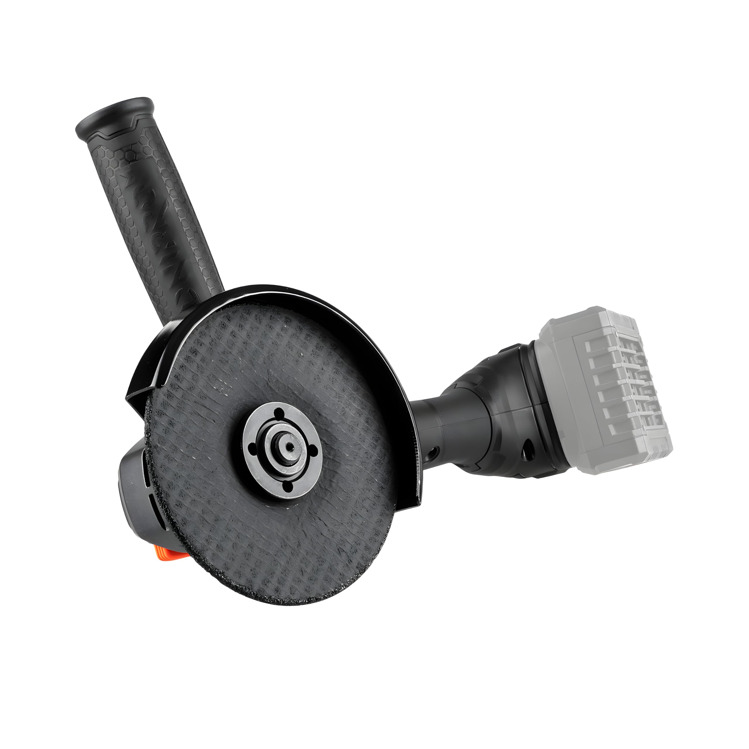 Amoladora Angular a Batería DGA-204SBC 20V - Disco 125 mm con Motor Brushless Sin Escobillas, 6 Velocidades de 4000-9200 RPM para Corte, Desbaste y Pulido - Con Batería 6 Ah y Cargador - Por Dnipro-M