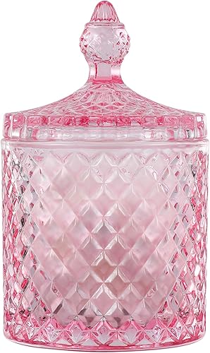 Qtip - Tarros de vidrio con tapa para baño, dispensador de botes de decoración, organizador de almacenamiento para hisopos de algodón, bolas,