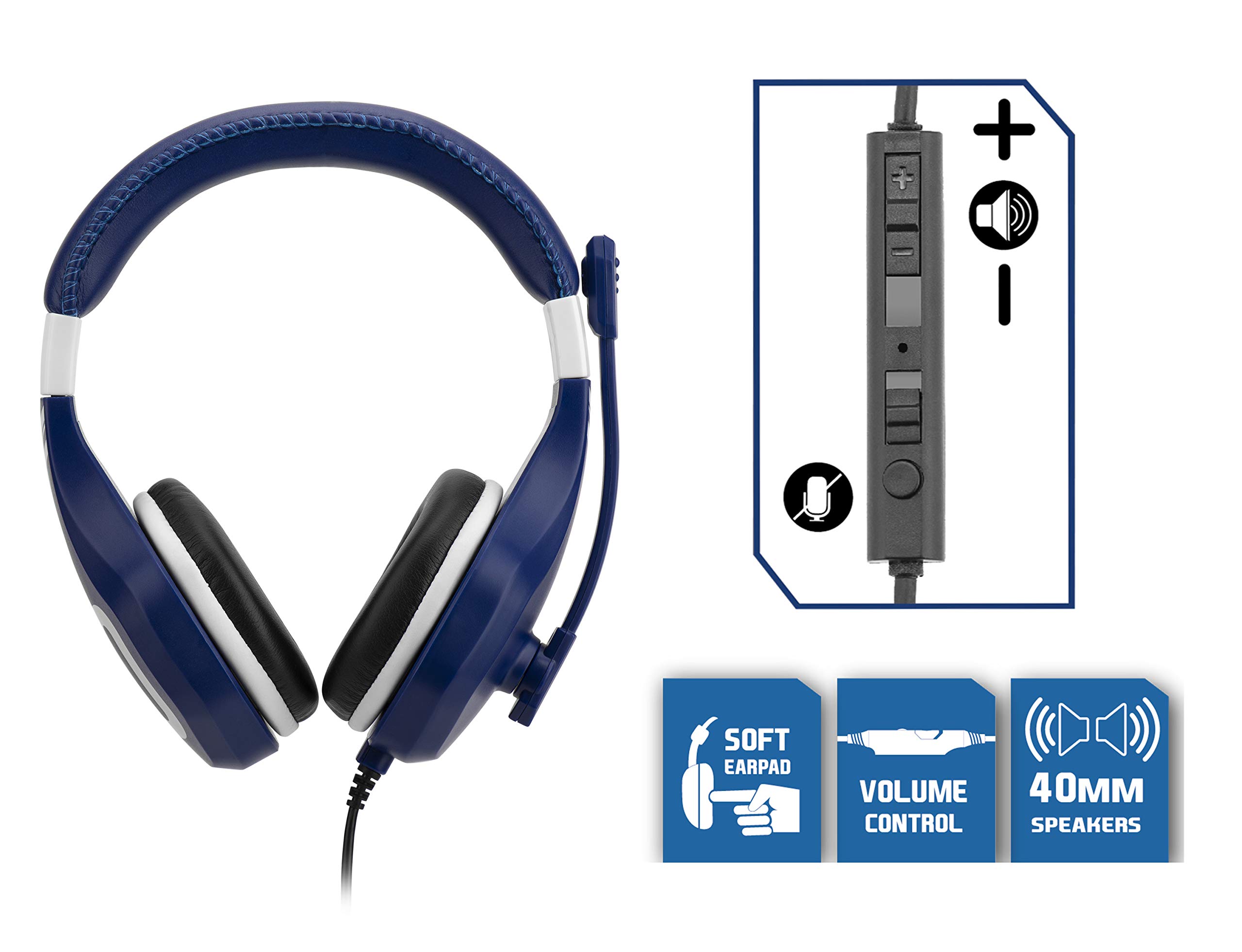 Subsonic - Auricular para juegos para PS4 / Xbox one/PC/Switch (sólo Fortnite) - Accesorios para gamers - Azul (Xbox One)