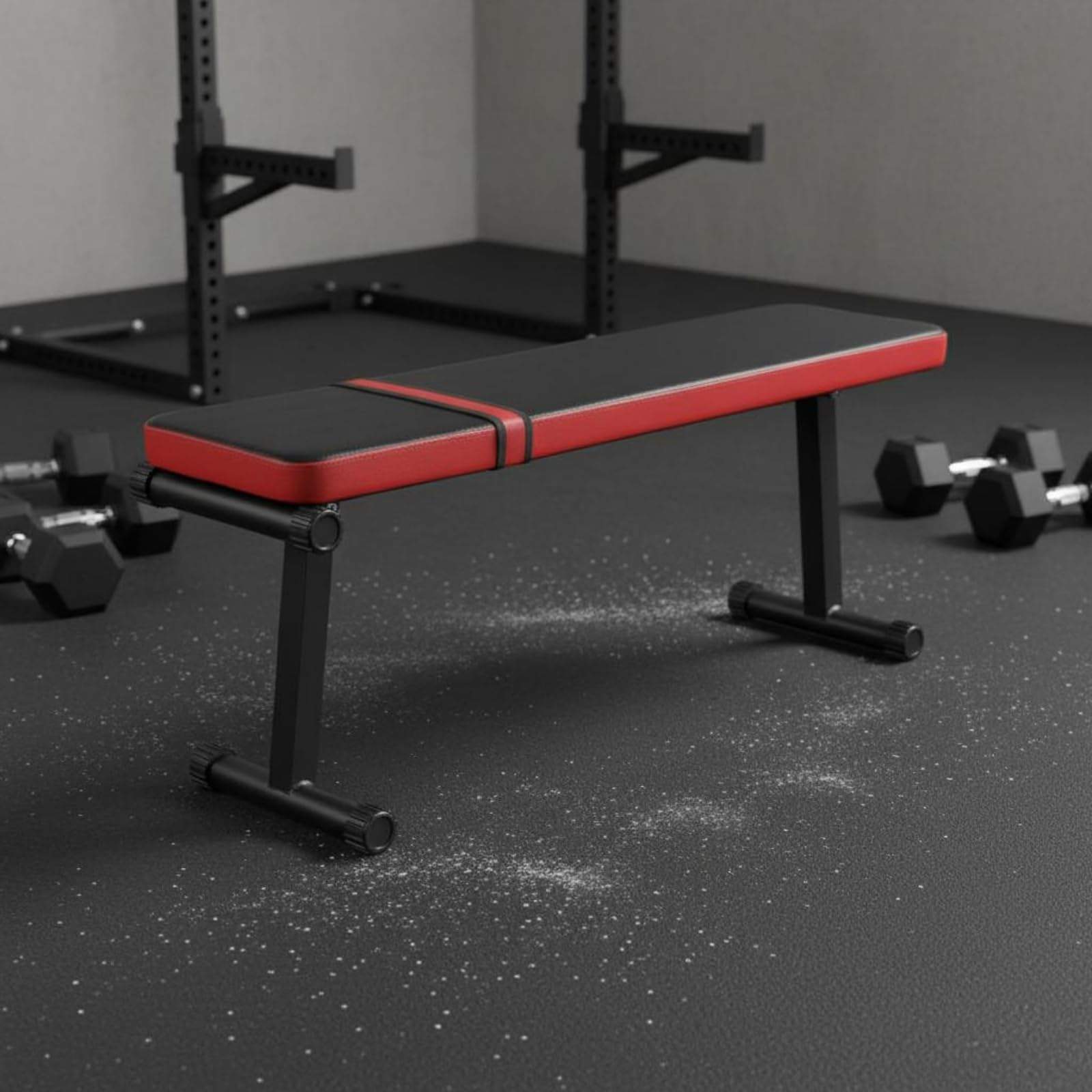 Banco de Pesas Ajustable Banco de Entrenamiento Banco Plegable Banco de Gimnasio con Diseño Plegable Que del Área de Ejercicio y Soporte Confiable