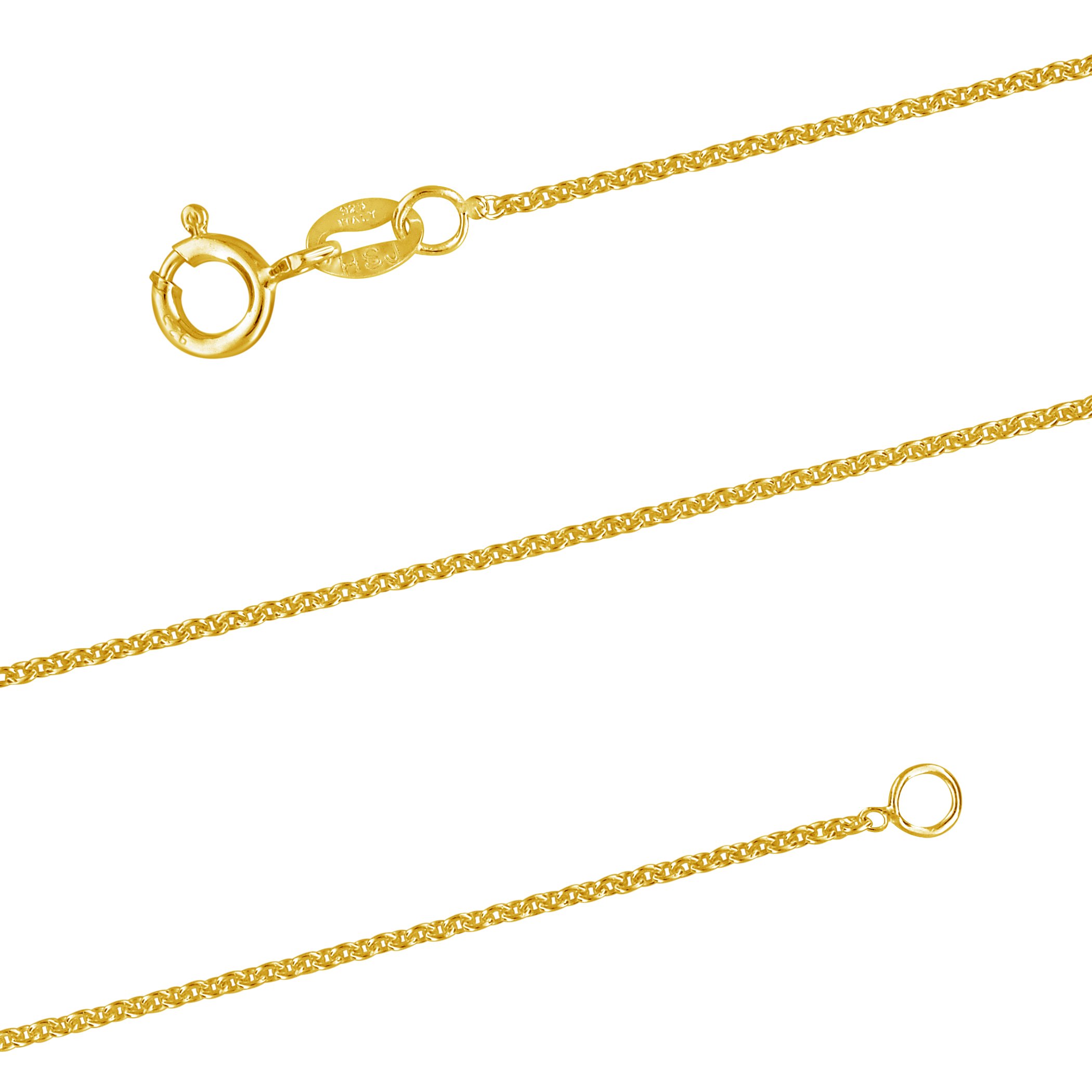 Luna 14kt Yellow Gold Plated Sterling Silver Chain Necklace Review