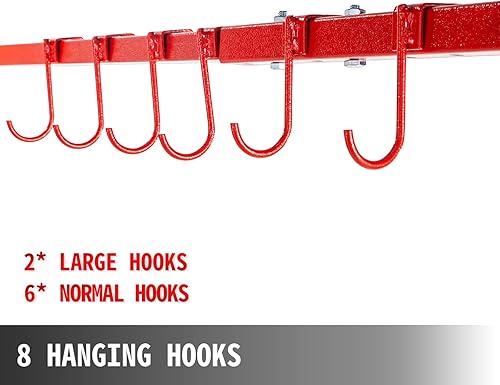 Miniatura 5 de VEVOR Estante de pintura de altura ajustable de 5 a 7 pies, soporte de pintura automotriz 8 ganchos, soporte de carrocería para puertas de campanas,