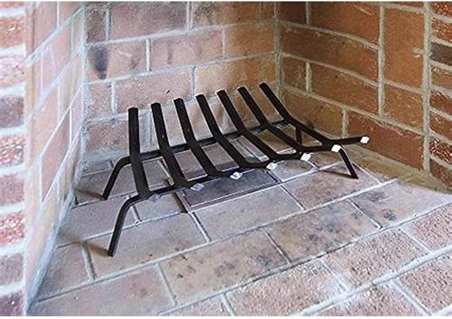 GTPBAO Cast Iron Fire Place Grates, Small Fire Pit Grate for Inside Fireplace/Chimney/Firepit, 7 Bars Wood Stove Burning Rack Holder