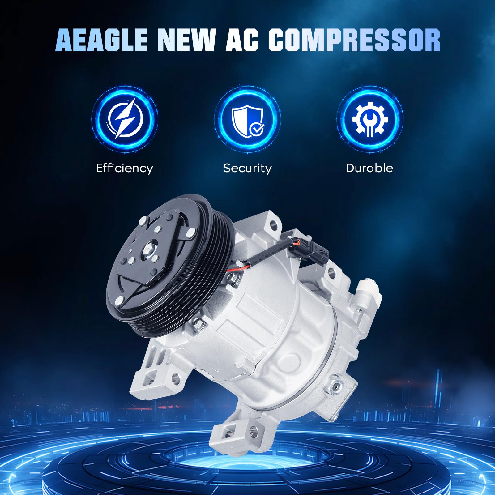 A/C Kit w/AC Compressor Condenser & Drier for Nissan Altima 2.5 2.5s 2.5sr 2013 2014 2015 2016 4-Door - 61-94117R6 New