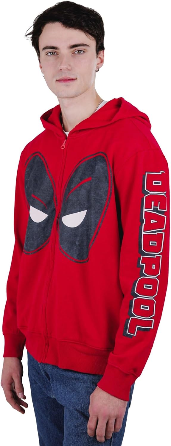 Marvel Deadpool and Wolverine Adult Fleece Zip Up Hoodie Sizes (X-Small - 2XL) - Image 2