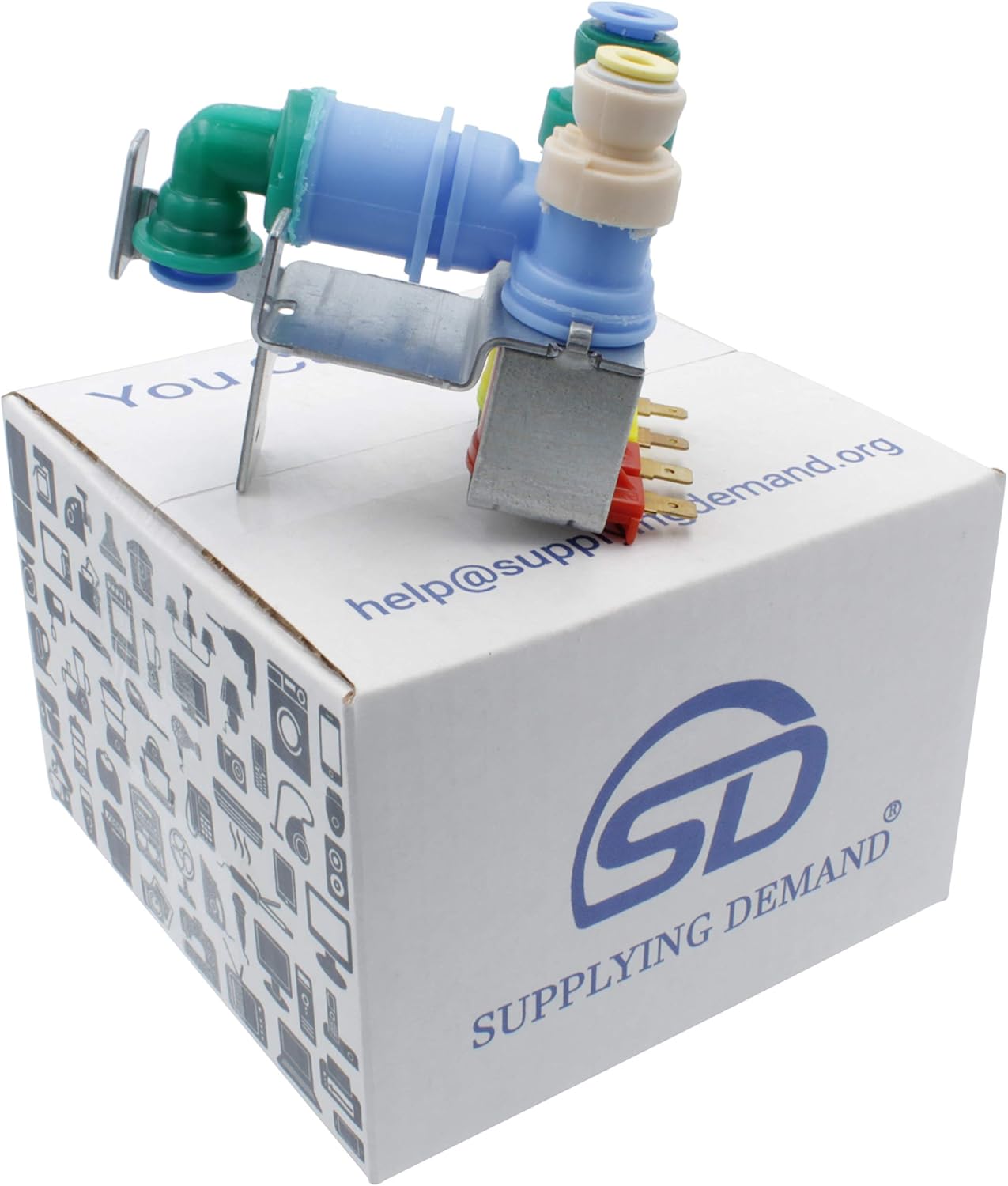 Supplying Demand W10420083 2118775 Refrigerator Dual Water Inlet Valve Replacement