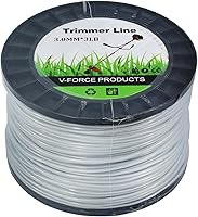 Vista 2 de Línea de recortadora redonda de 120 pulgadas x 150 pies, alambre de acero universal, para recortar césped, cuerda de alambre, desbrozadora, repuesto