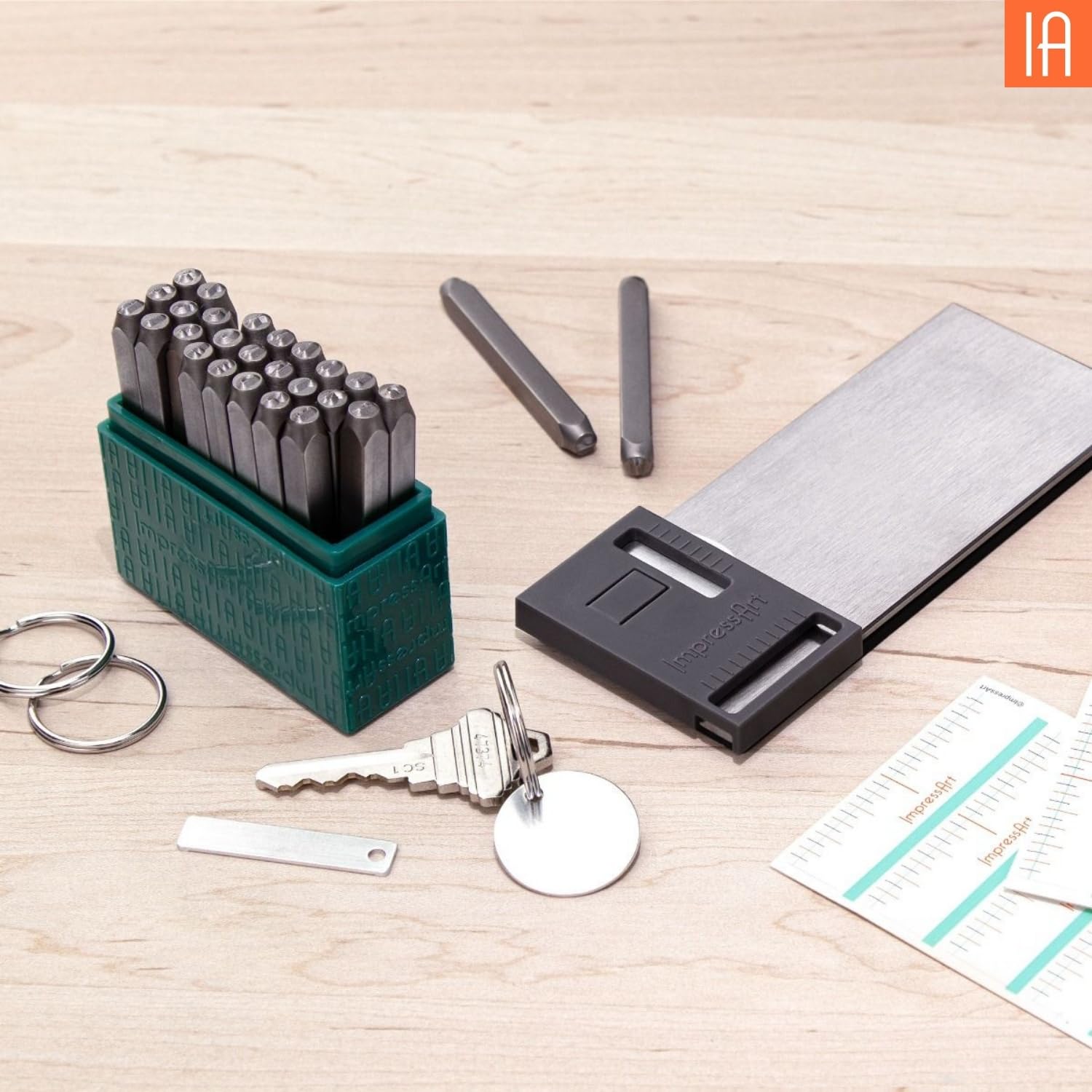 ImpressArt - Kit d'estampage en métal, comprend tous les outils essentiels d'estampage en métal pour la fabrication de bijoux et l'estampage à la main pour projets personnalisés (Homeroom 2, kit de