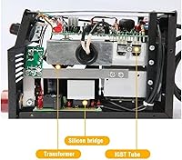 Vista 4 de Máquina de soldadura de 110 V, soldador de palo, pantalla digital, LCD, mini soldador portátil MMA, soldador principiante, para entusiastas