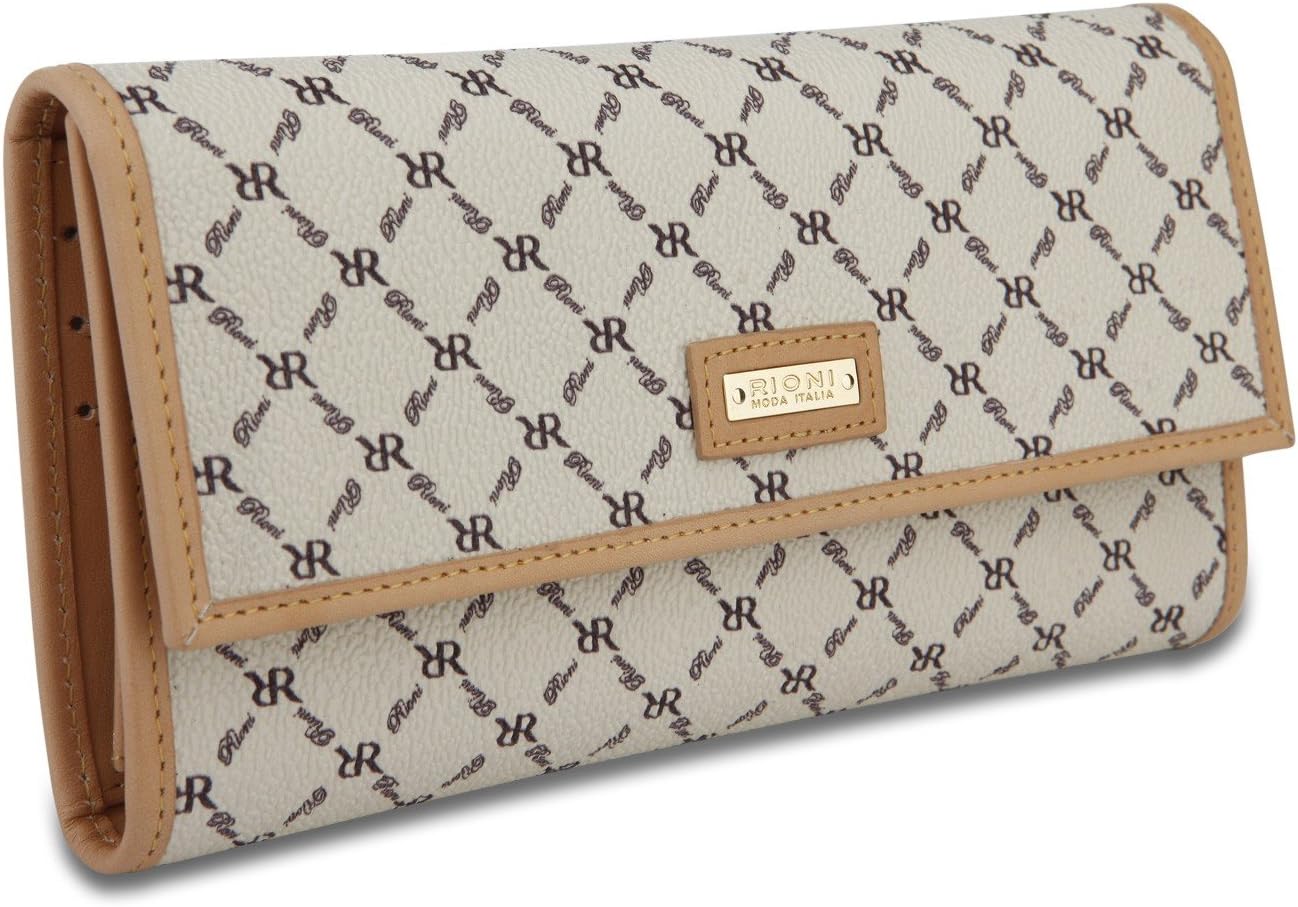 Rioni Signature (Natural) - Checkbook Wallet Stn-w011