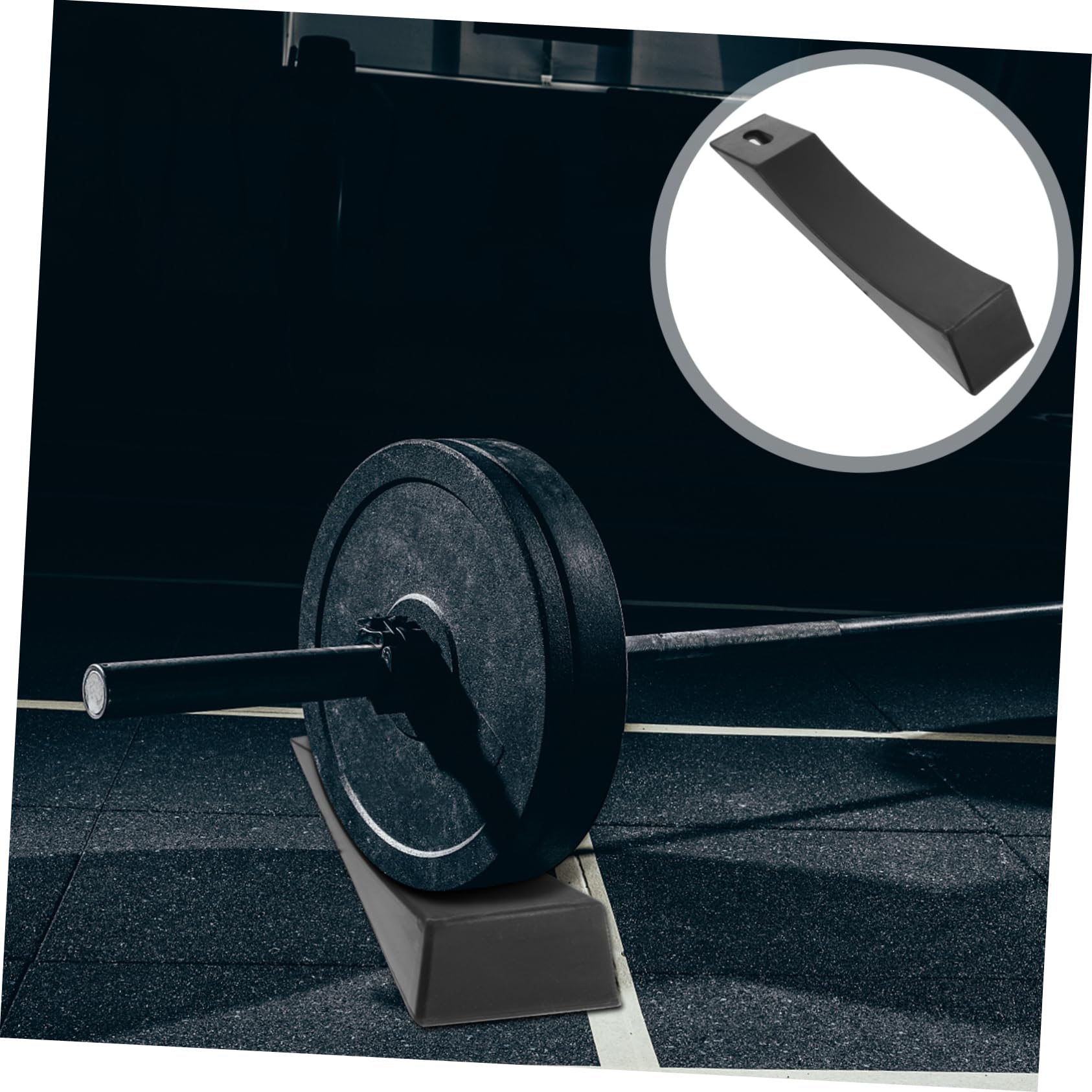 TOYANDONA Silikon Hantel Fixierpolster Hoch Elastisch und Formstabil für Kreuzheben und Powerlifting Rutschfestes Fitnessstudio Zubehör in Schwarz