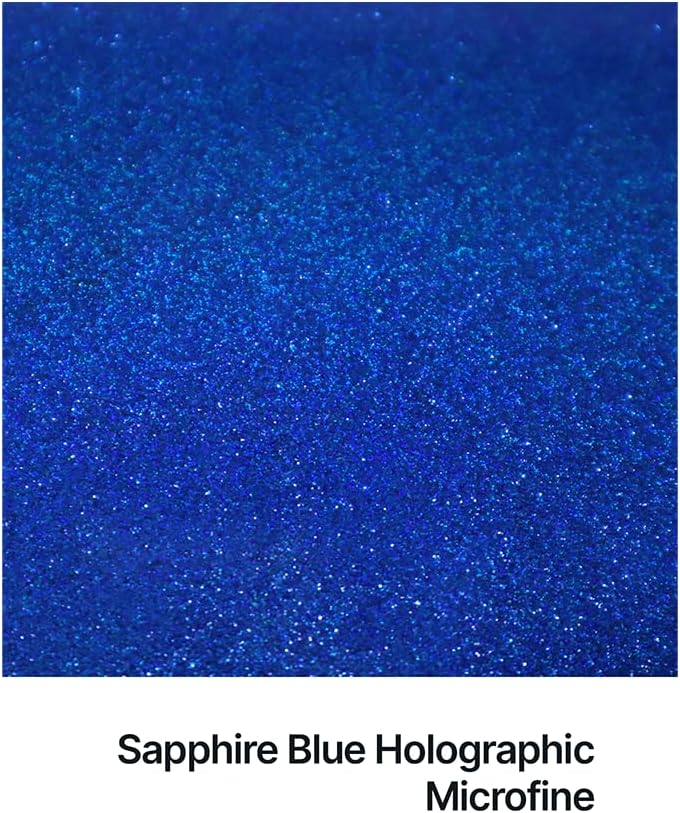 Hemway Glitter Shaker Sapphire Blue Holographic 110g Microfine, Craft Glitter Shaker for Resin & Epoxy Crafts - Image 3