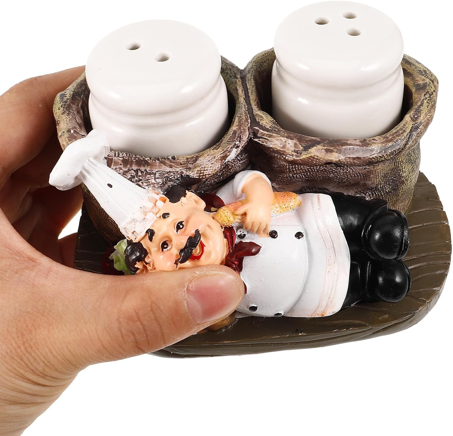 Toddmomy Resin Spice Jars Set with Button Control, Easy to Clean Kitchen Seasoning Holders for Salt and Pepper Storage, for Restaurant and Picnic Use, Compact Small Salt Shakers for Home