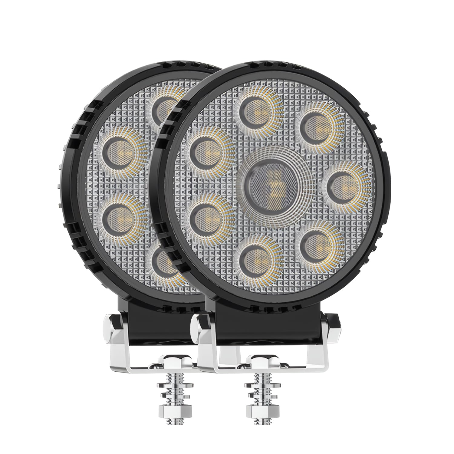 Foco LED de Trabajo 25W 12V 24V Focos Gran Angular Impermeable IP67 para Todoterreno y Tractor 8
