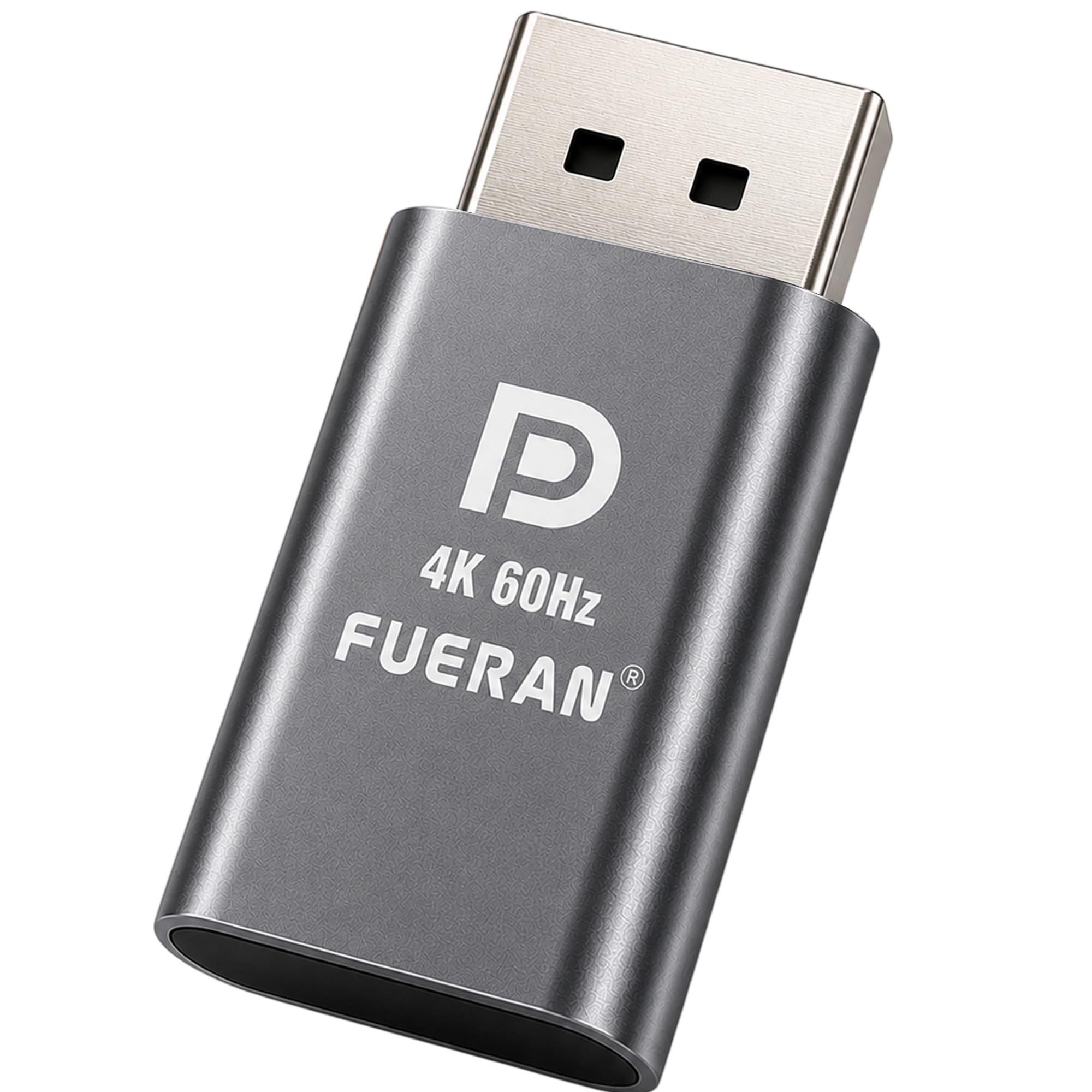 4K60Hz DP Dummy Plug,3840x2160@60Hz 1440P@120/144Hz 1080P@120/144/240Hz Virtual Display Emulator,displayport Dummy Plug,Headless Ghost Display Adapter, EDID Monitor (Grey, 1Pack)