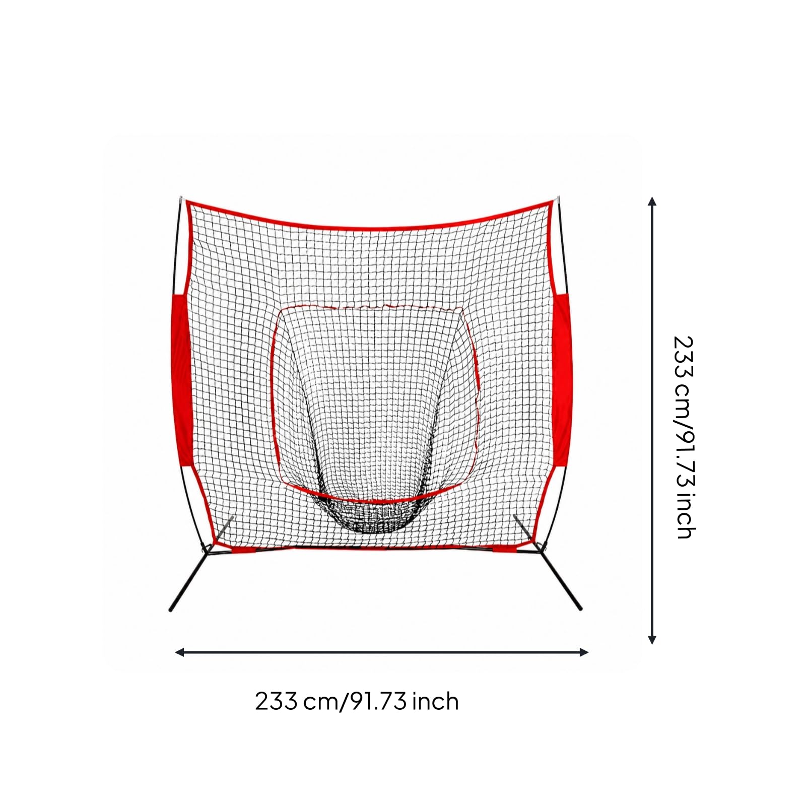 Rete da Battuta Professionale | stabilizzante, Rete da Allenamento Autoportante, Robusta, Attrezzatura Sportiva, per Giardino