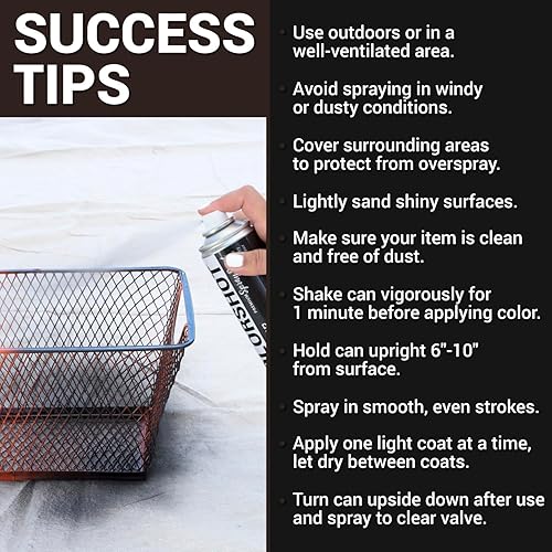 Miniatura 5 de COLORSHOT Gafas de sol metálicas de diseño de pintura en aerosol (bronce aceitado) 9 onzas, paquete de 4