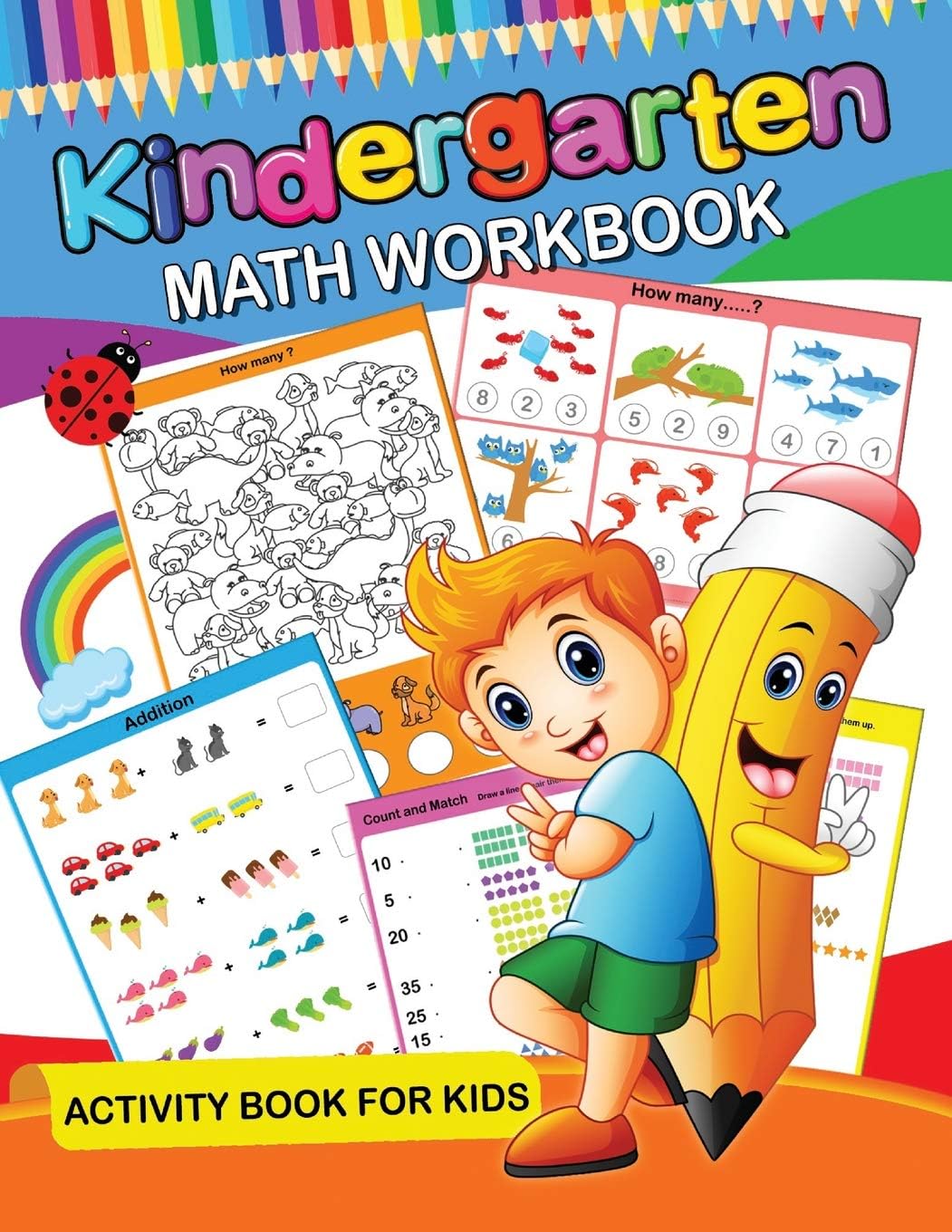 Kindergarten Math Workbook: Easy and Fun Activity Book for Kids and Preschool Paperback – September 6, 2018