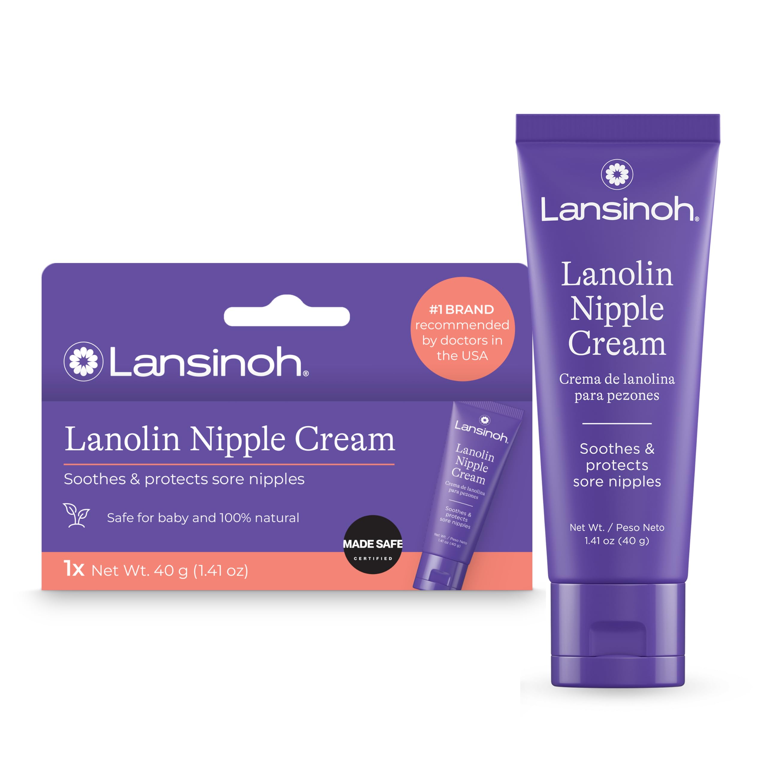 Lansinoh Lanolin Nipple Cream, 1.41 Ounces