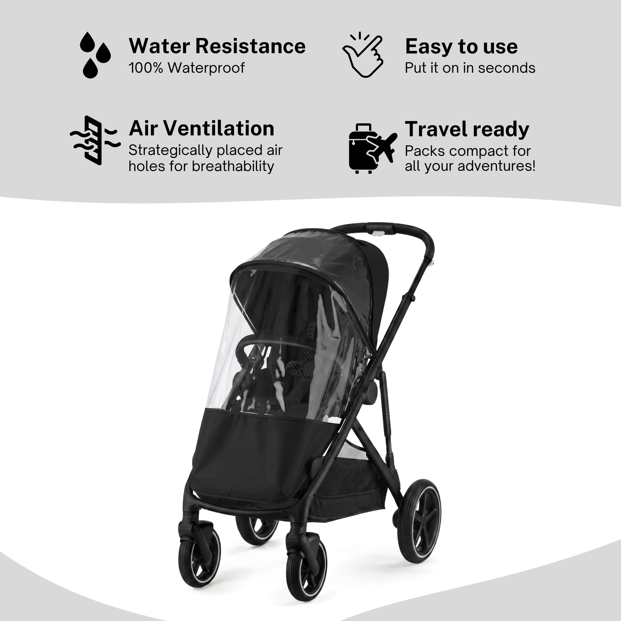 Parapioggia per passeggini singoli Cybex Gazelle, Priam & Balios SASHA'S