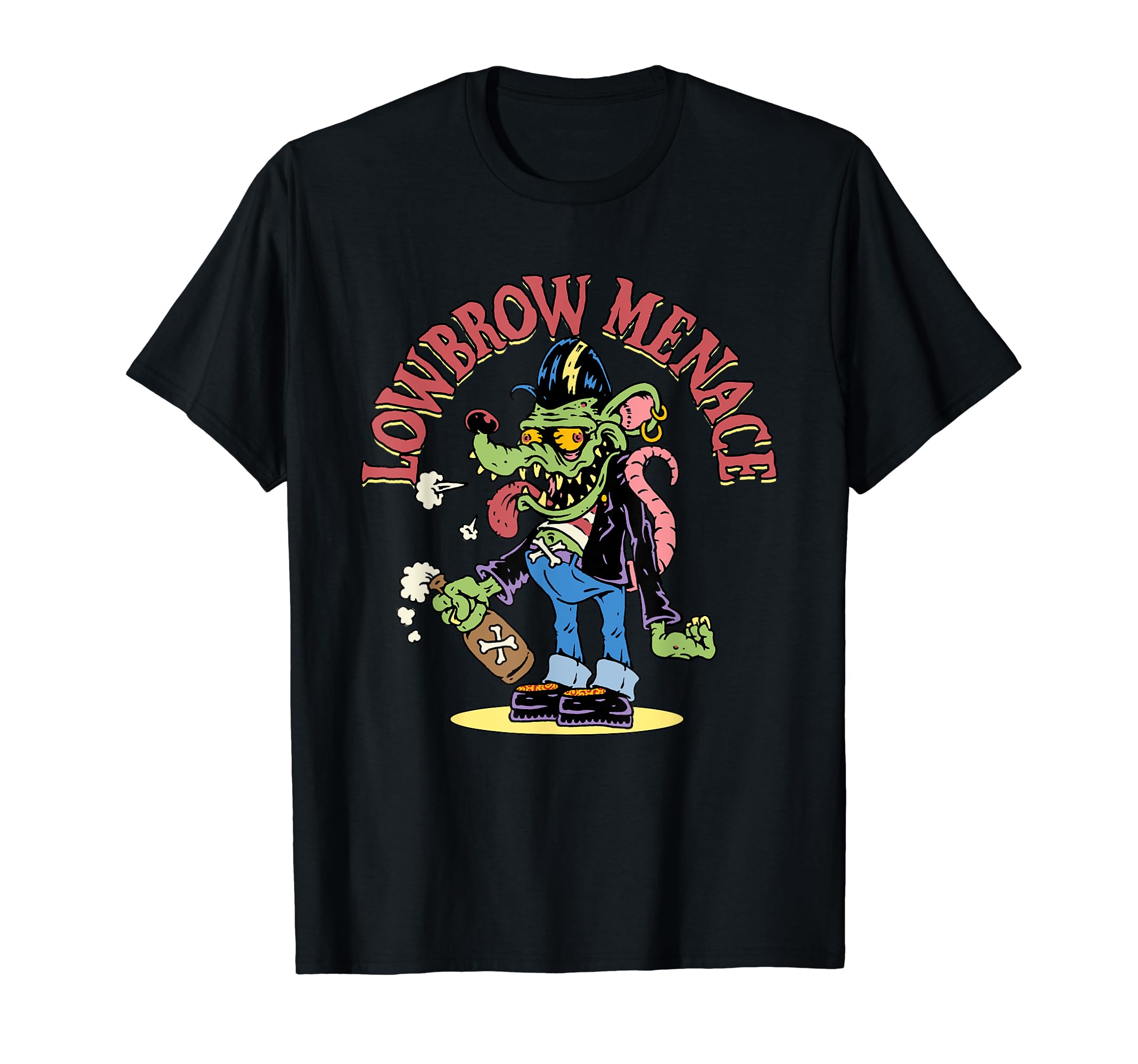 Monsters and MartiansLowbrow Menace Greaser Rat Mouse Creepers Monster Fink Freak T-Shirt