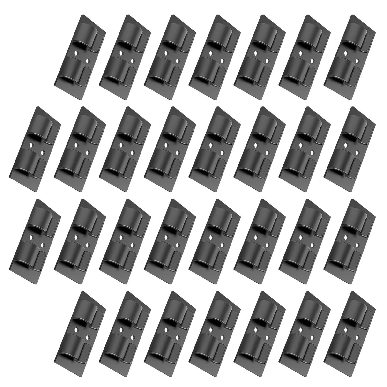 SHYYOULQE 30Pcs Christmas Lighting Hanging Hook Heavy Duty String Light Clip Replacement Patio Decorative Cord Holders Waterproof Adhesive Strips String Light Clip