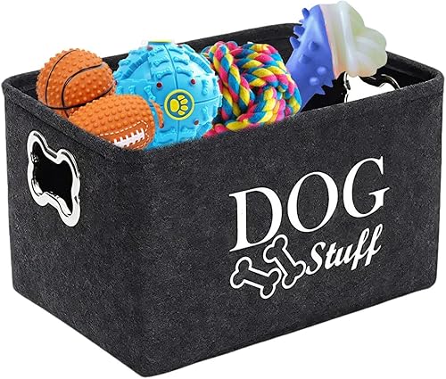 Boîte de rangement pour jouets pour chien, panier à jouets pour chien | Coffre à
