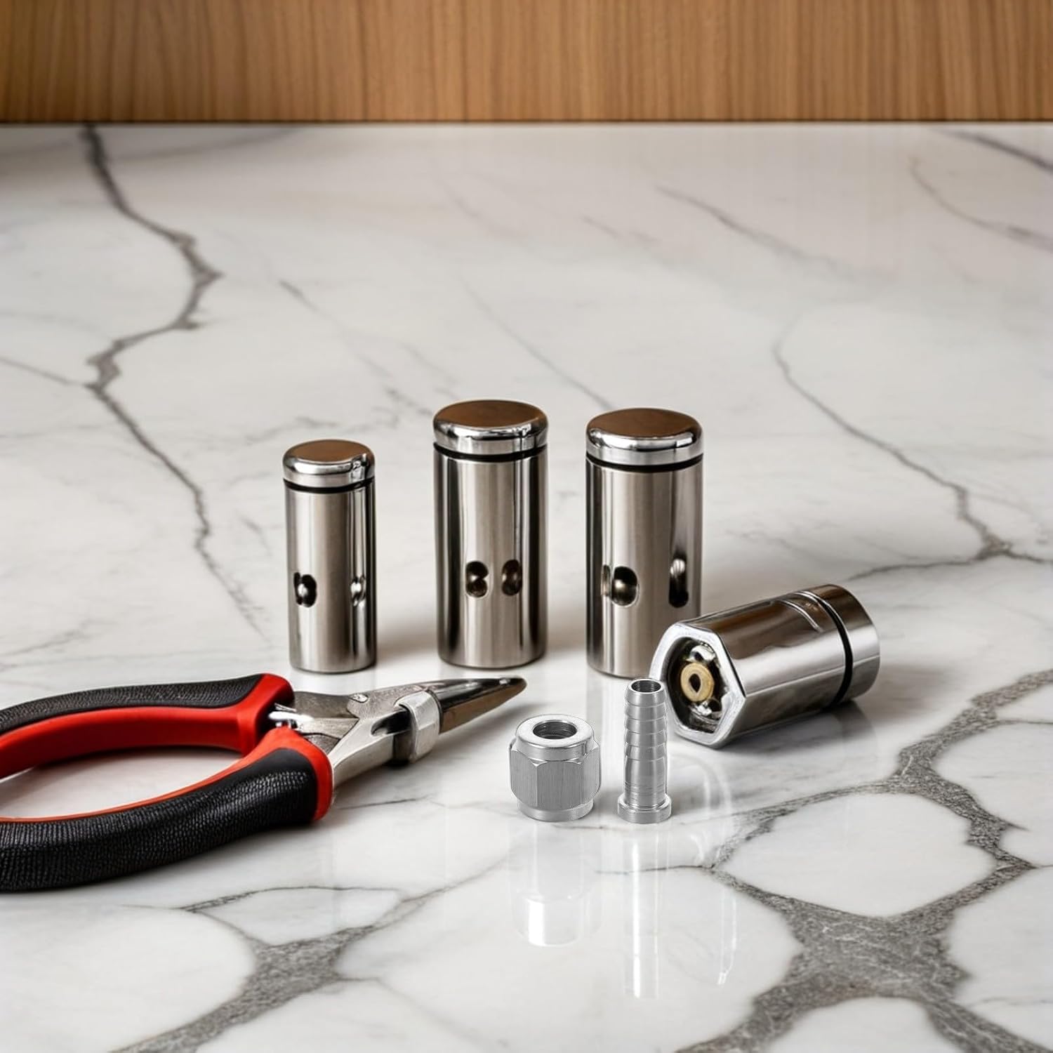 Ball Lock Quick Disconnect Keg Adapter Coupler Kit 2set Alloy