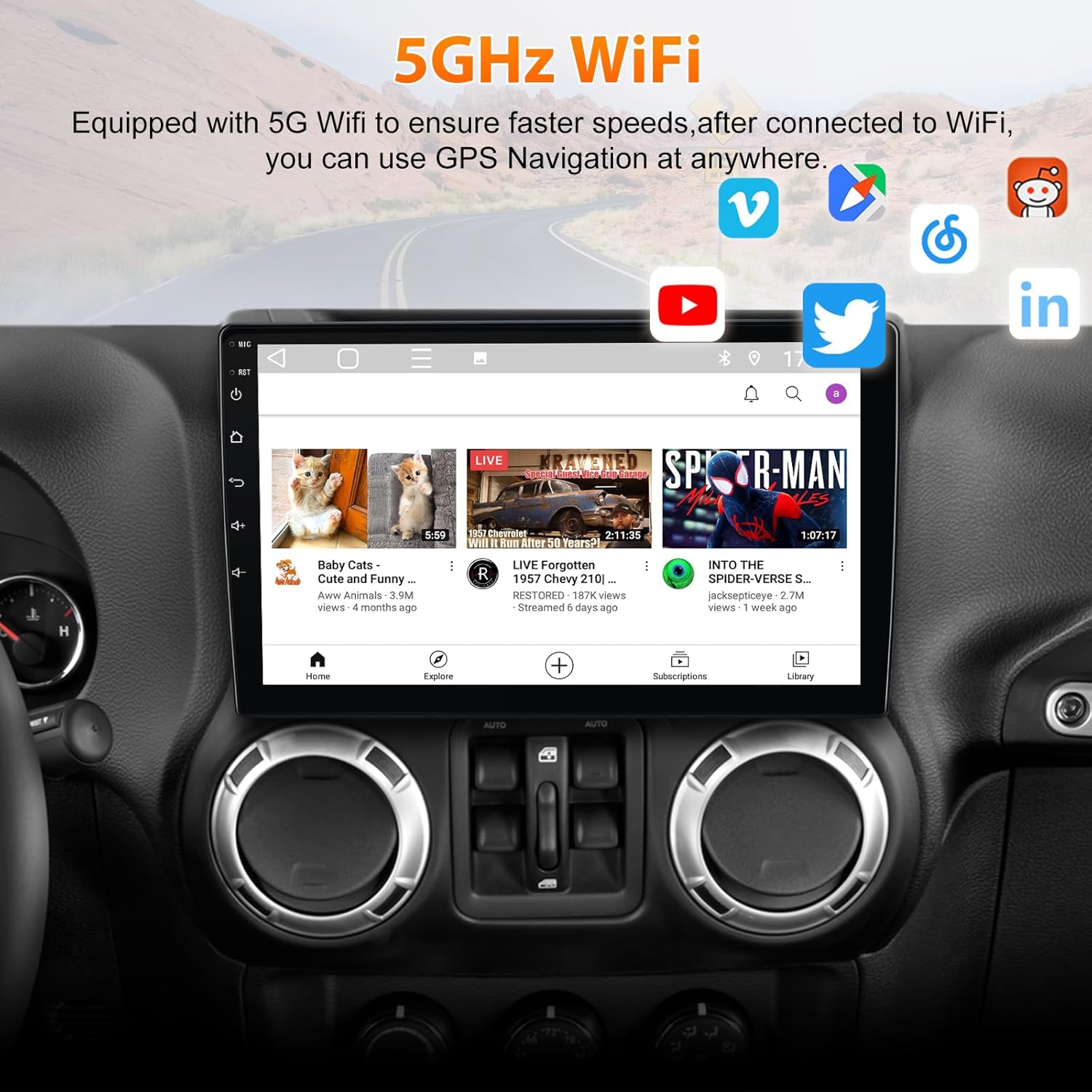 AWESAFE 8Core 64GB Car Stereo Radio Upgrade for Jeep Wrangler JK 2007-2018 Grand Cherokee Dodge Ram 1500 2500 2009-2012 with CarPlay Android Auto