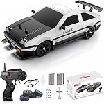 Voiture de télécommande RC Échelle de la voiture 1 :16 4WD 18KM/H Véhicule modèle haute vitesse 2.4GHz LED Lights Spray caoutchouc Pneu Racing Sport Jouet pour Adultes Garçons Filles Enfants Cadeau 2Pcs Batteries rechargeables