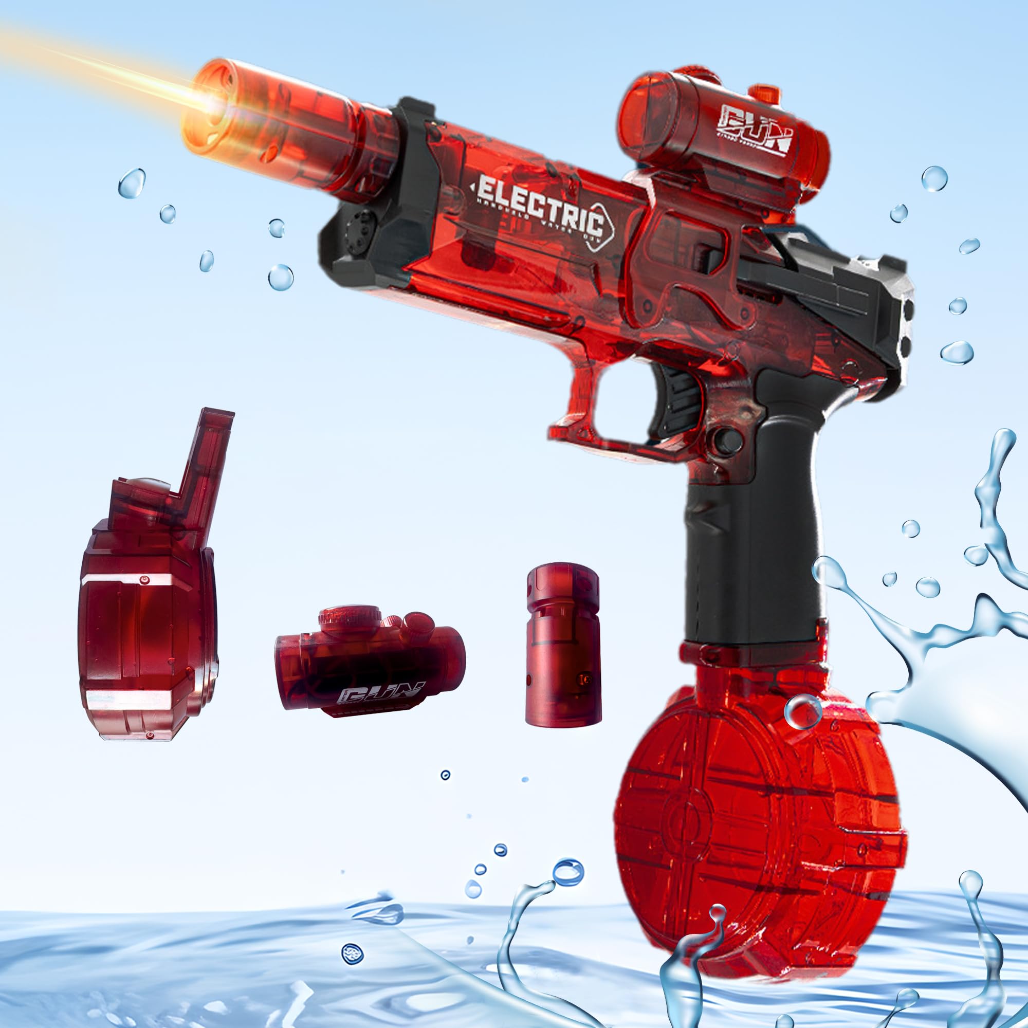 Naldoxyn Electric Water Gun for Kids Ages 8-12-Automatic Water Gun-Automatic High Power,Beach Toys for Summer Outdoor Fun,Perfect Pool and Water Guns