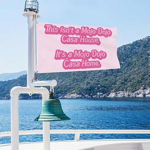 Miniatura 3 de Apiawa Mojo Dojo - Bandera de casa divertida con memes, tapiz con texto en inglés "It's a Mojo Dojo", para colgar en la pared para dormitorio