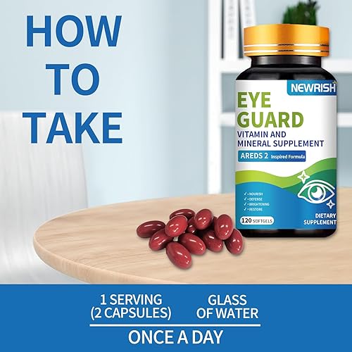 Miniatura 3 de AREDS 2 Vitaminas 120 cápsulas blandas que contienen luteína y zeaxantina suplementos hacen un buen ojo Vitaminas y suplementos suplementos minerales