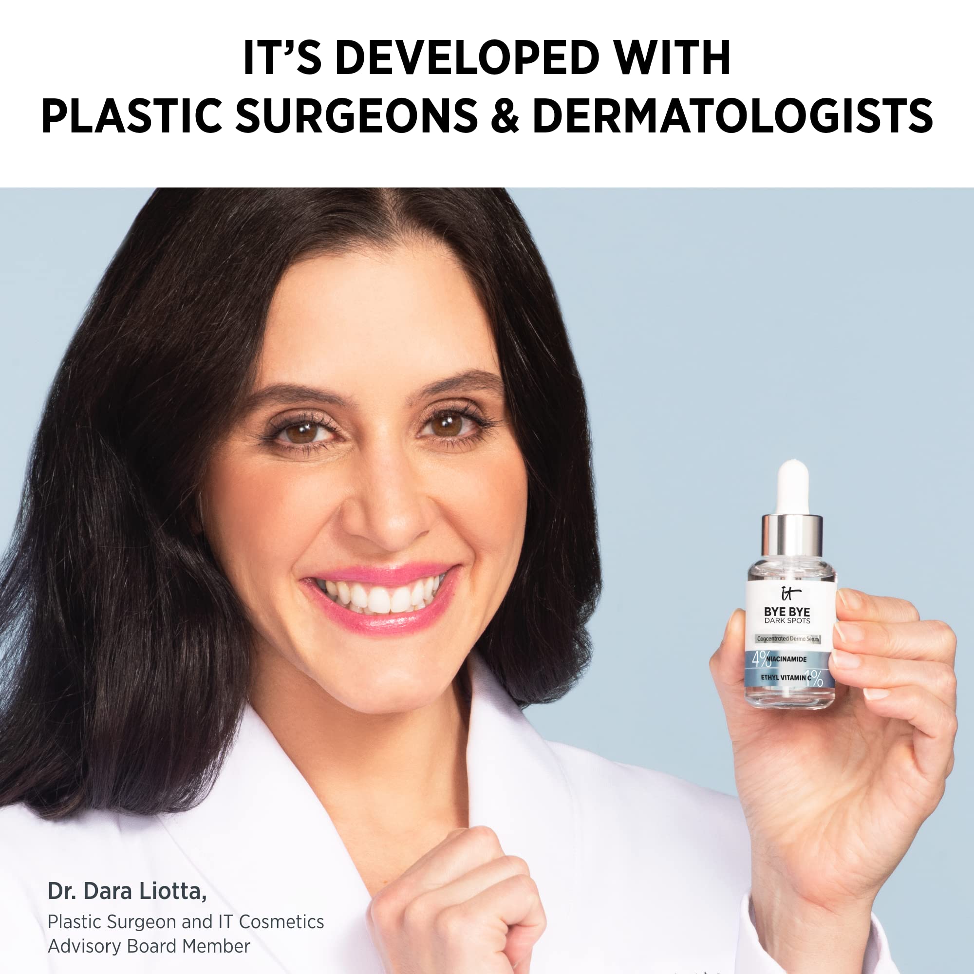 IT Cosmetics Bye Bye Dark Spots Concentrate Derma Serum, Minimises Look of Discolouration with Brightening Benefits - Image 4