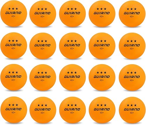 20 Pack Ping Pong Balls, 3 Star Table Tennis Balls, 40+ Pong Ball Competition and Recreational Play, Abs Ping Pong Ball