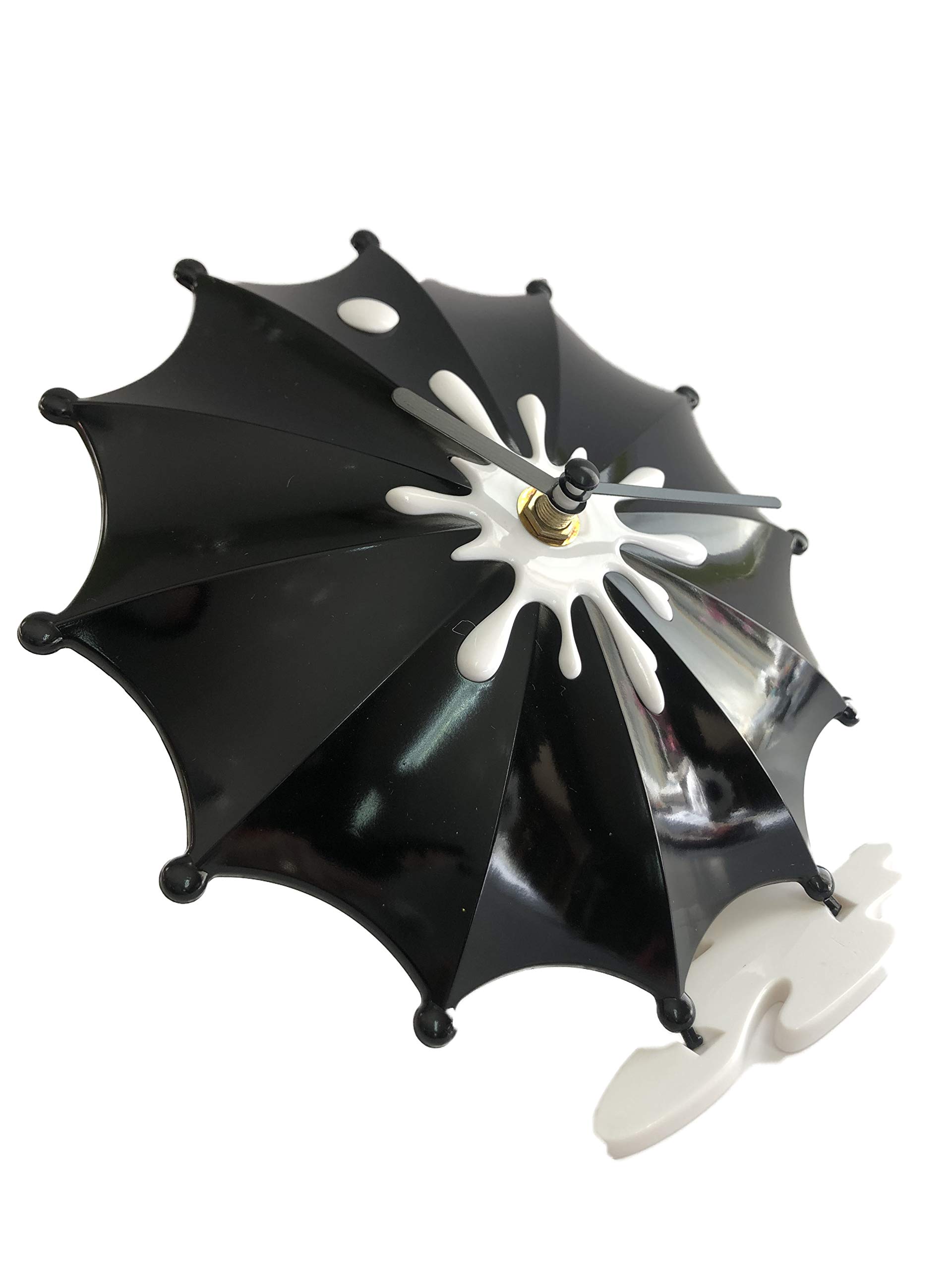 Decohouse Reloj Original Barato sobremesa Paraguas Negro - Regalo Ideal -