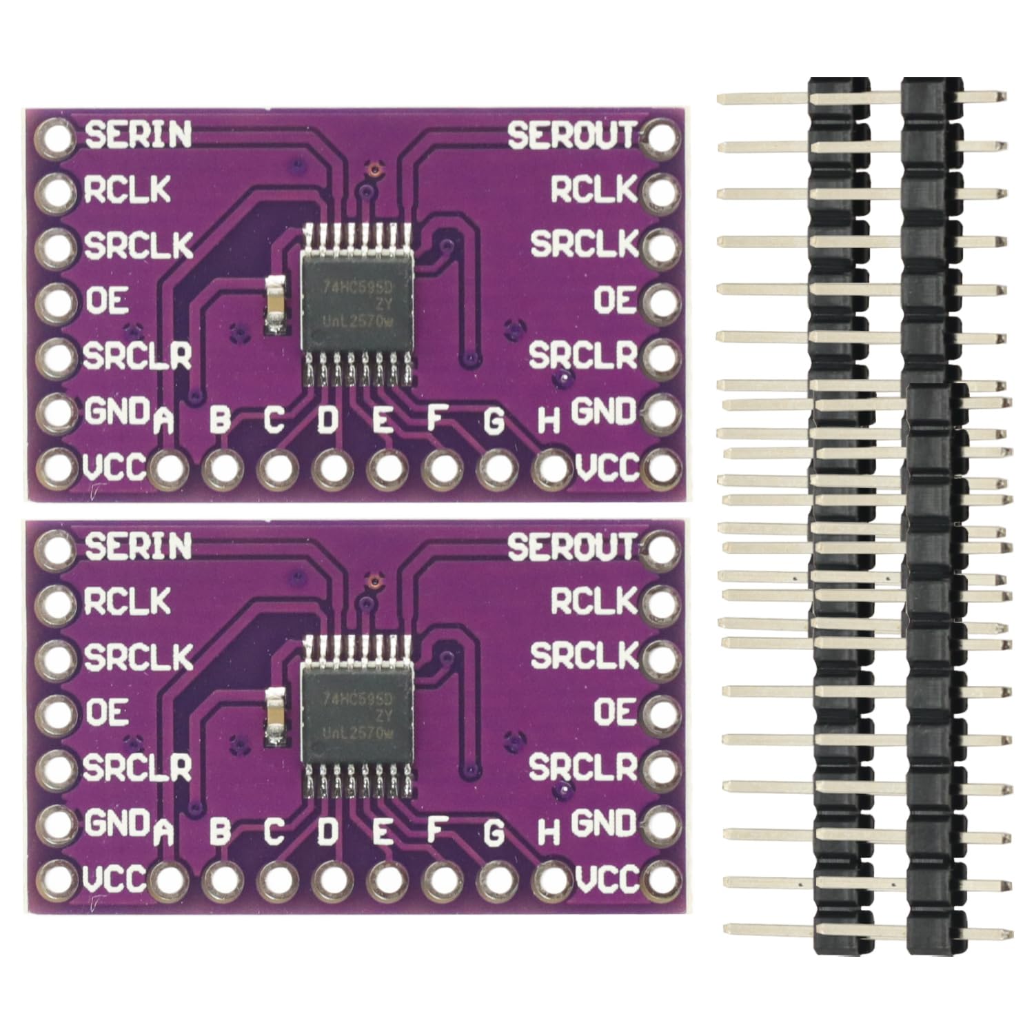 2Pcs 74HC595 Shift Register Breakout 8 Bit Shift Register
