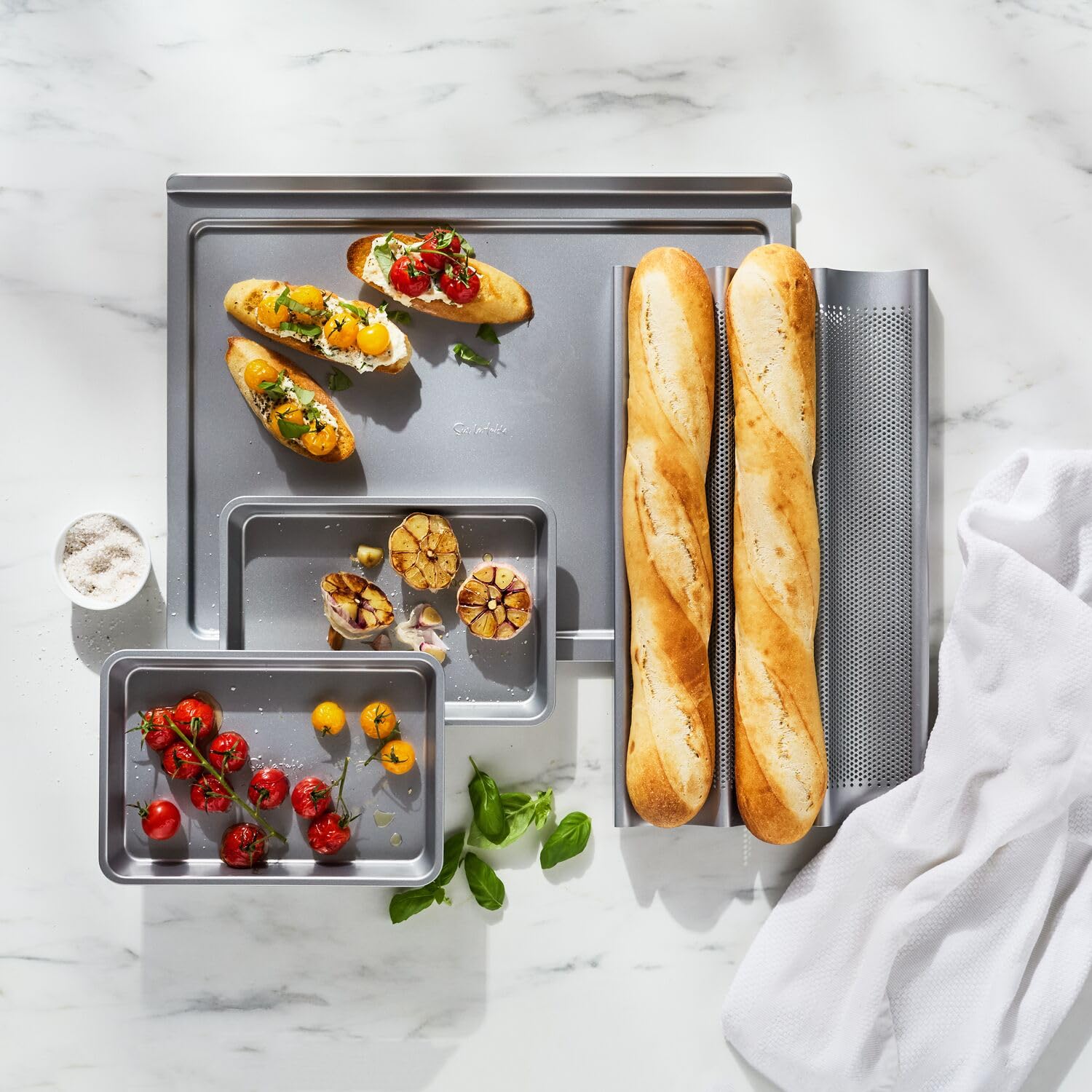 Sur La Table Signature Baguette Pan, Gray
