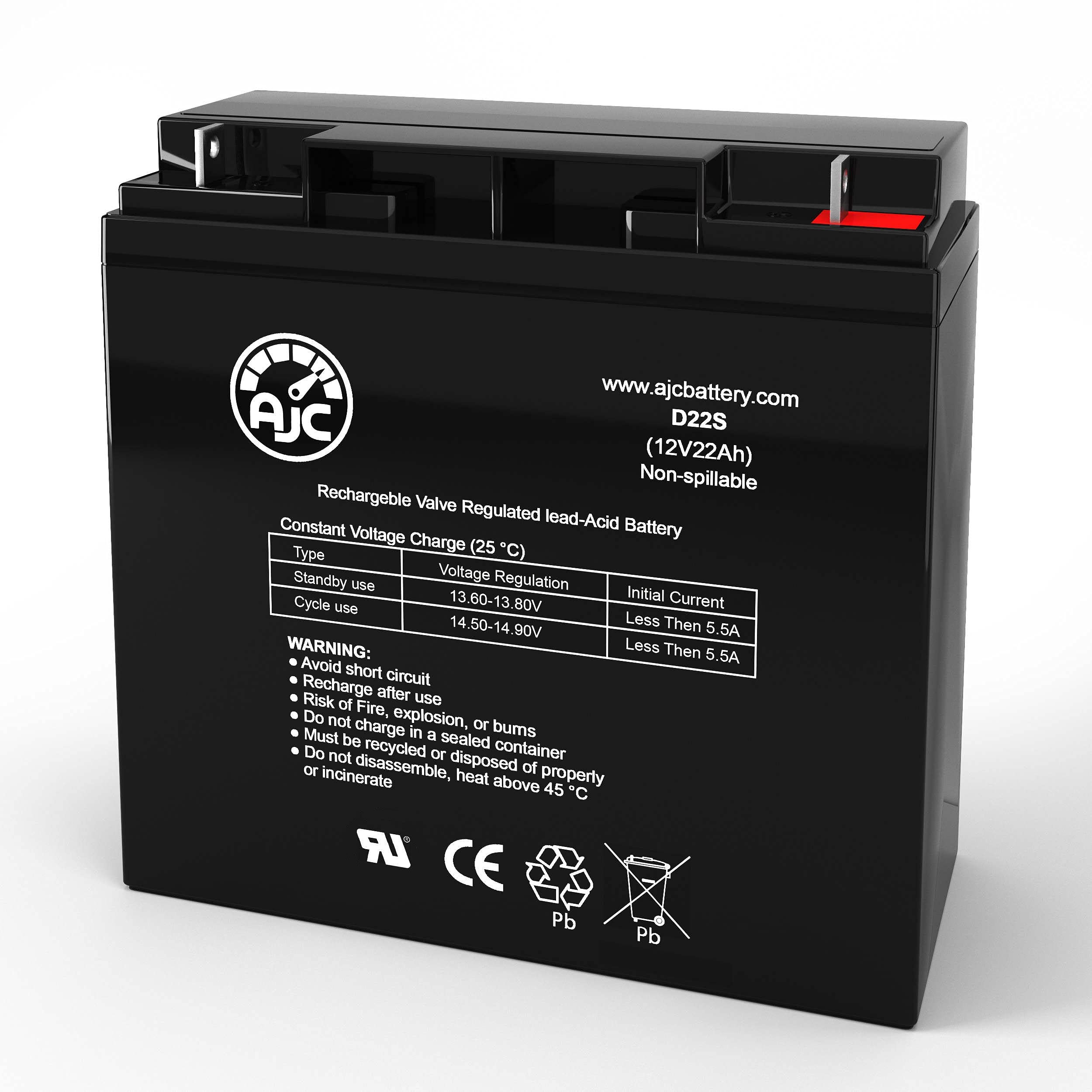 AJC Battery Replacement Compatible with Amigo Mobility Mini RT 12V 22Ah Mobility Scooter Battery