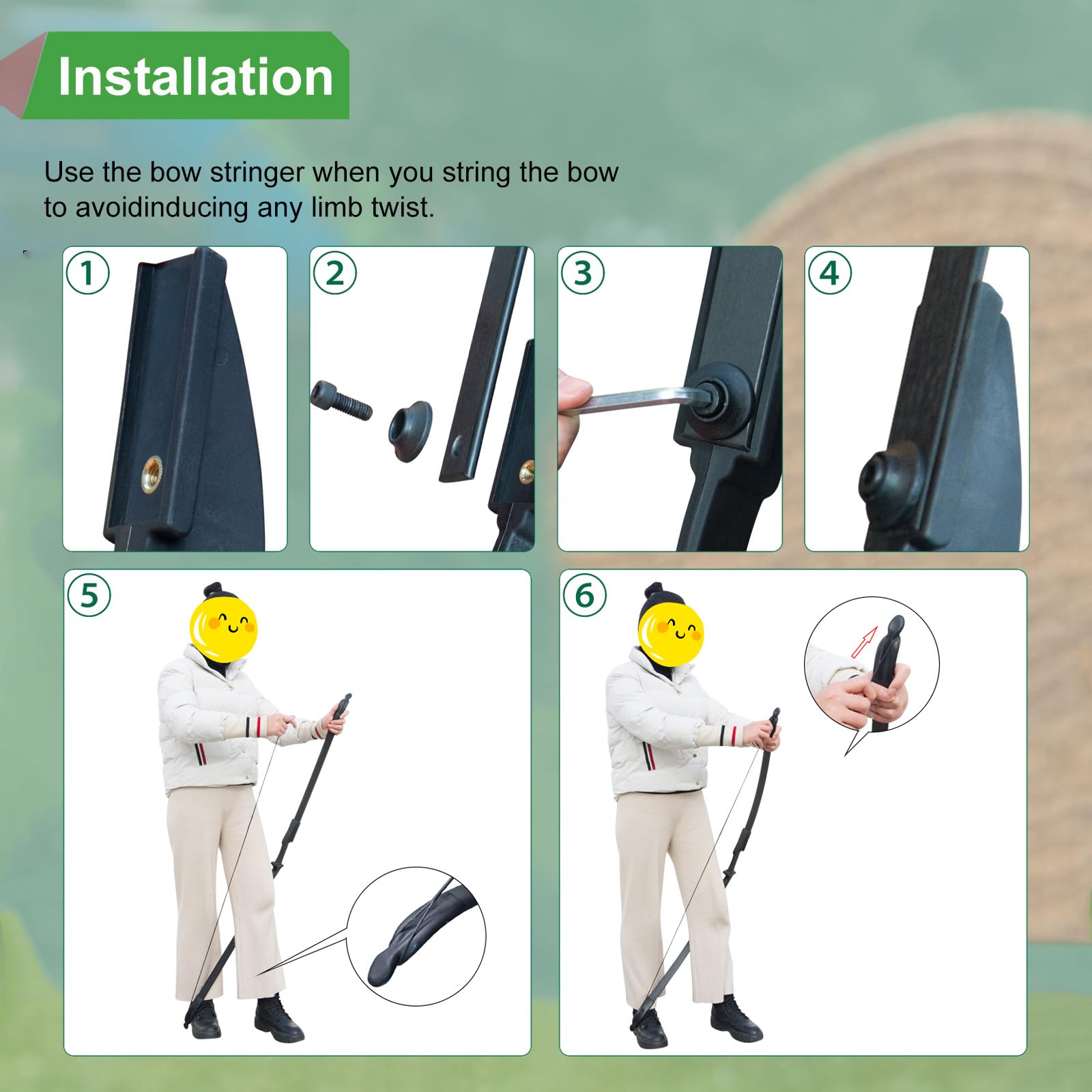 Archi ricurvi e Freccia Set,Archi Standard,Removibile Archi per Teens o Beginner, Mano Sinistra o Destra 30LB 40LB Lunghezza 53.5 Pollici