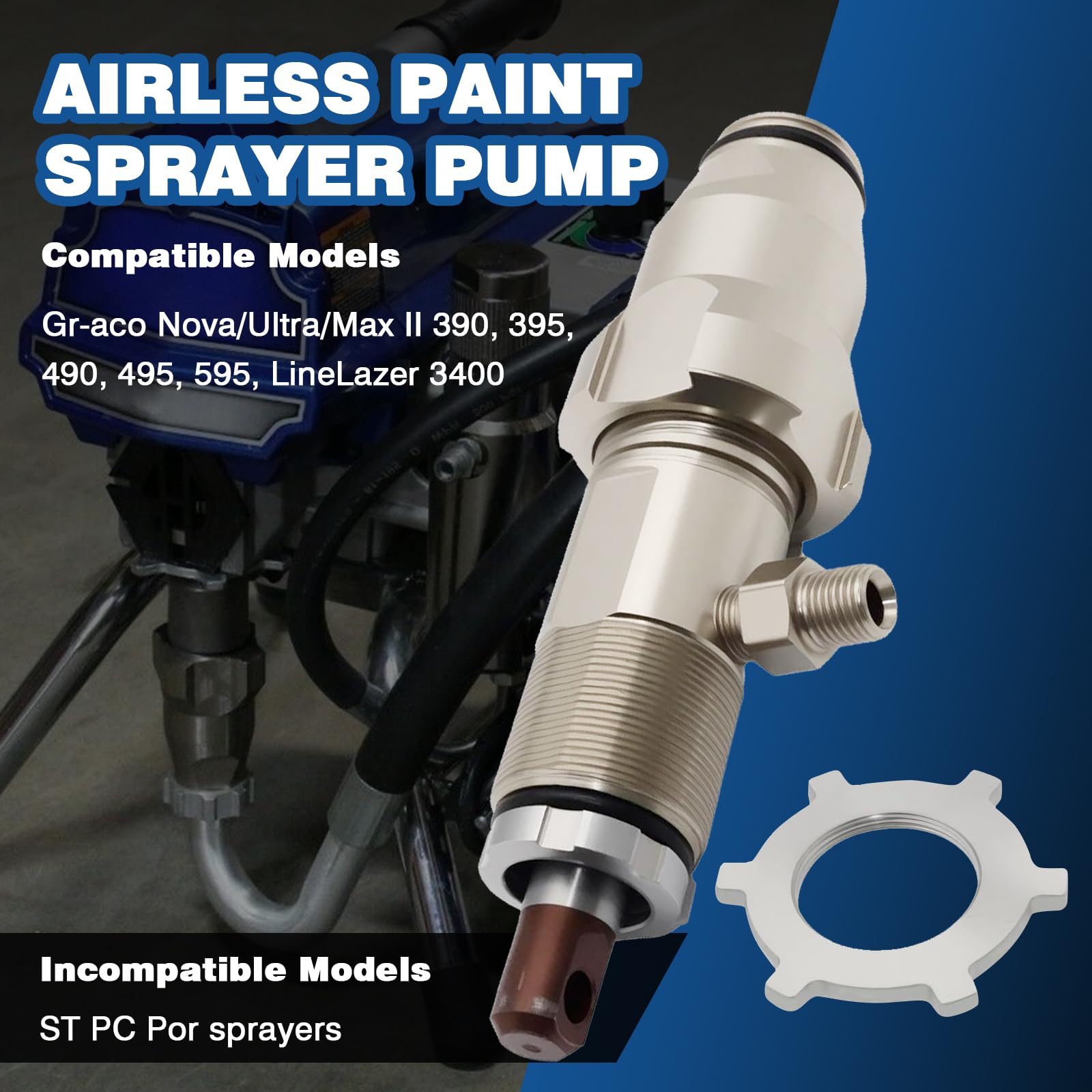 Pompe sans air compatible Gr-aco Ultra Max II 390 395 490 495 595 LineLazer 3400