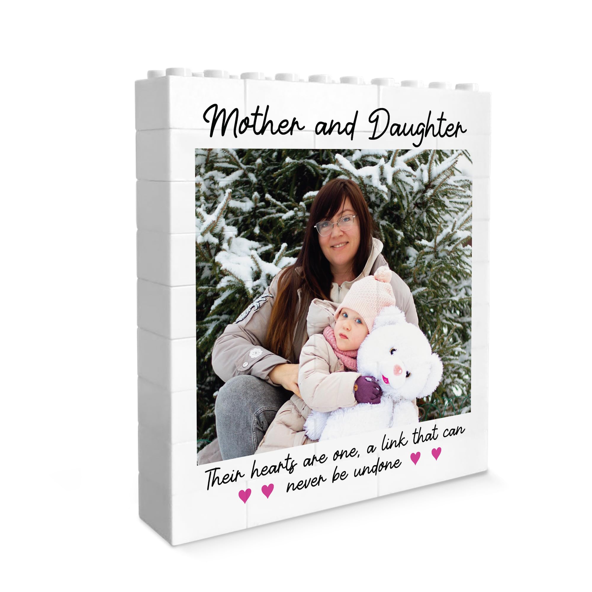 Mother And Daughter Brick Photo Block, Personalised Gift for Mummy, Building Block, Puzzle, Gift For Her, Gifts For Mum, Mothers Day