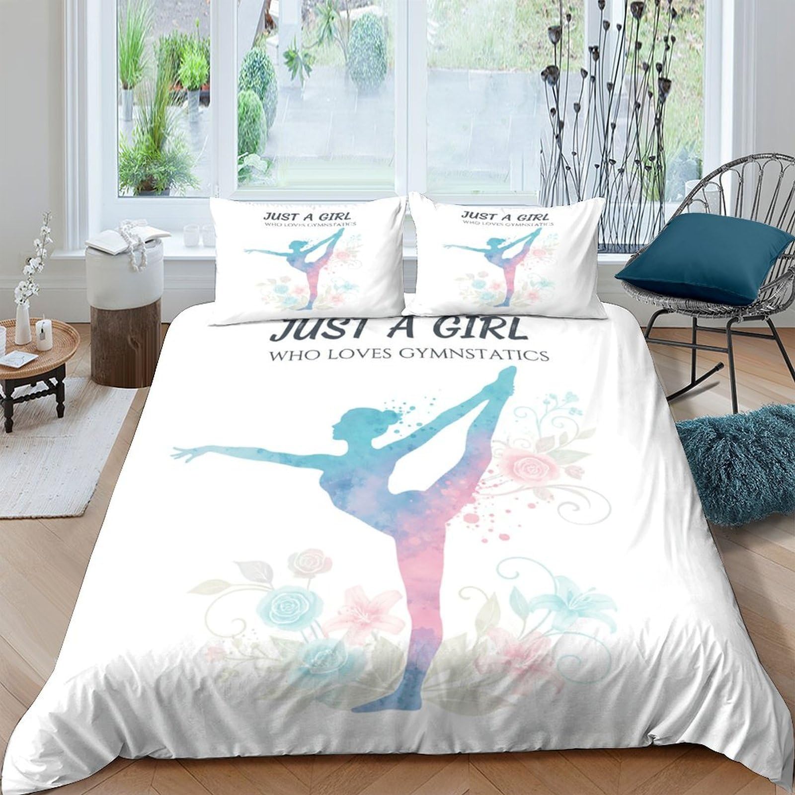 Ctjqhvkz Girls Style-4 3D Printed Ballet Fitted Sheet Microfiber Soft Anti-Slip Pastel Dance Mattress Cover For Bedroom Dorm Decor Single（135X200cm）